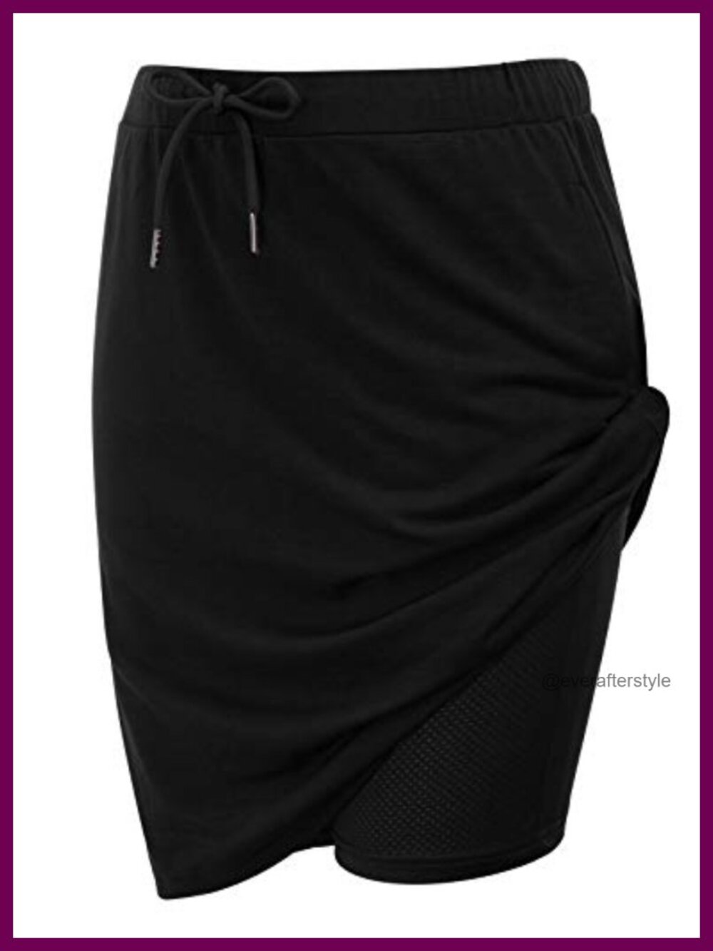Women's Stretchy Knee Length Skort Athletic Golf Tennis with Mesh Shorts Pockets